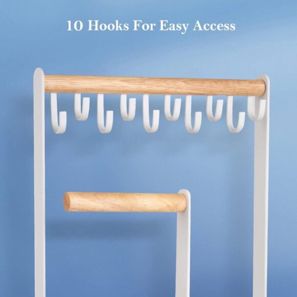 New 4-Tier Jewelry Organizer Stand, Aesthetic Necklace & Ring Holder Rack - Picture 9 of 12